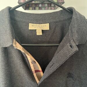 Burberry Gray Polo Shirt